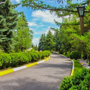 Территория в санатории Россия в городе Ессентуки - фотография